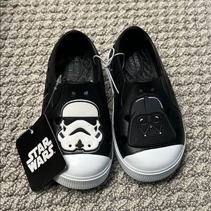 Harper Canyon Black and White Star Wars Kids Shoes